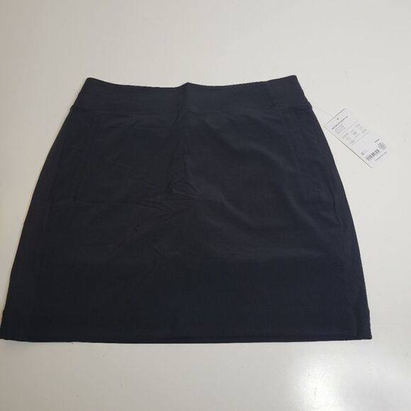 NEW TALL ATHLETA 12 SKORT ZIP POCKETS BLACK BROOKLYN TRAVEL SKIRT + SHORTS NWT - Picture 14 of 15
